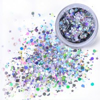 Cosmetic Holographic laser Chunky Glitter for Face  and Hair Makeup