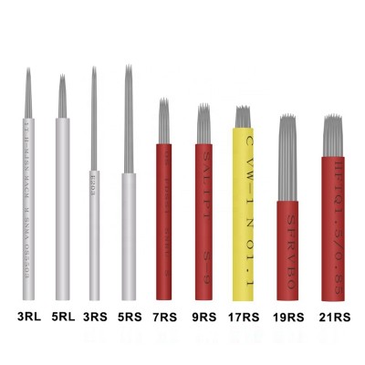 BL Stainless Disposable Tattoo Needle Microblading Round Blades For Eyebrow Cosmetic Permanent Makeup